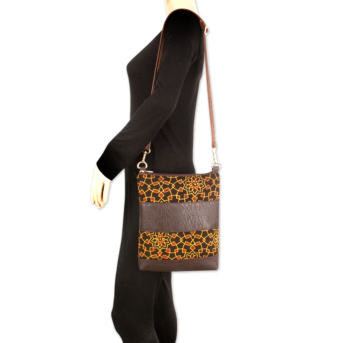 Mughal Art Block Printed Sling Bag