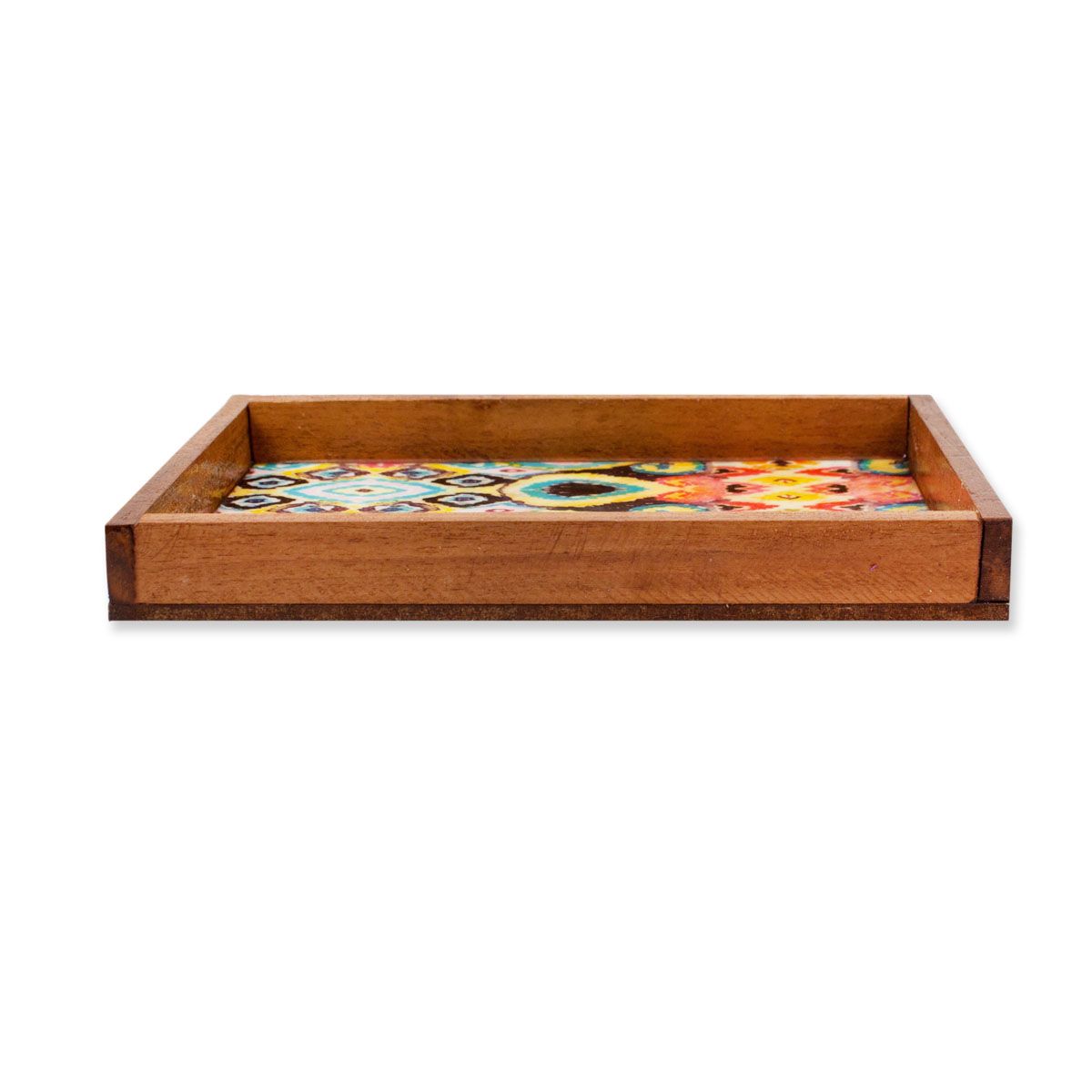 Blue Ikkat Small Rectangle Serving Tray