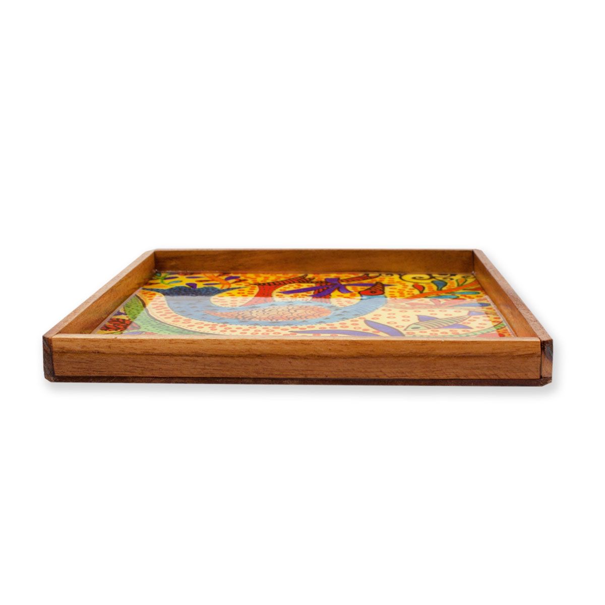 Gond Bird Large Serving Tray