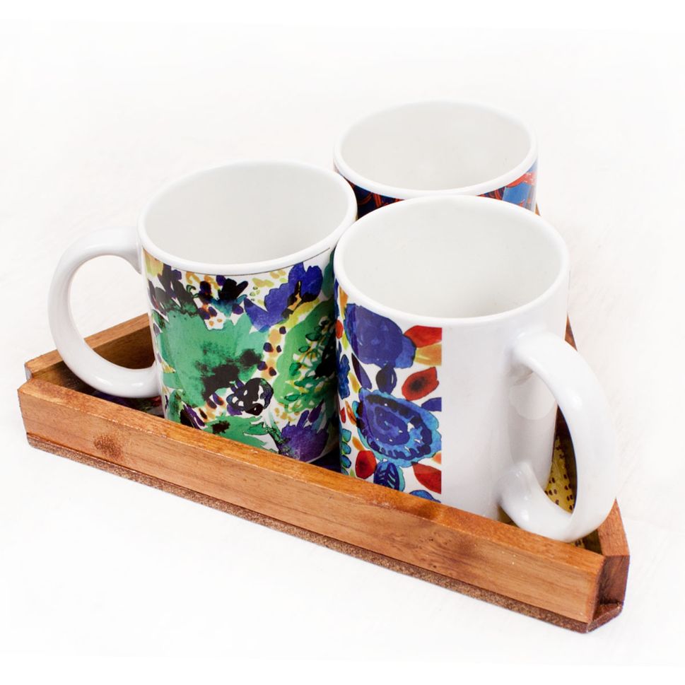 Gond World Triangle Serving Tray