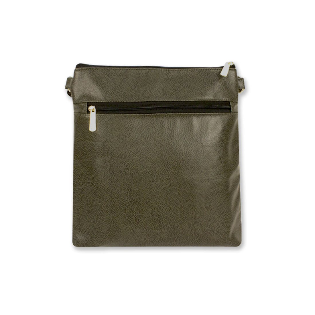 Green Zig-Zag Block Printed Messenger Bag