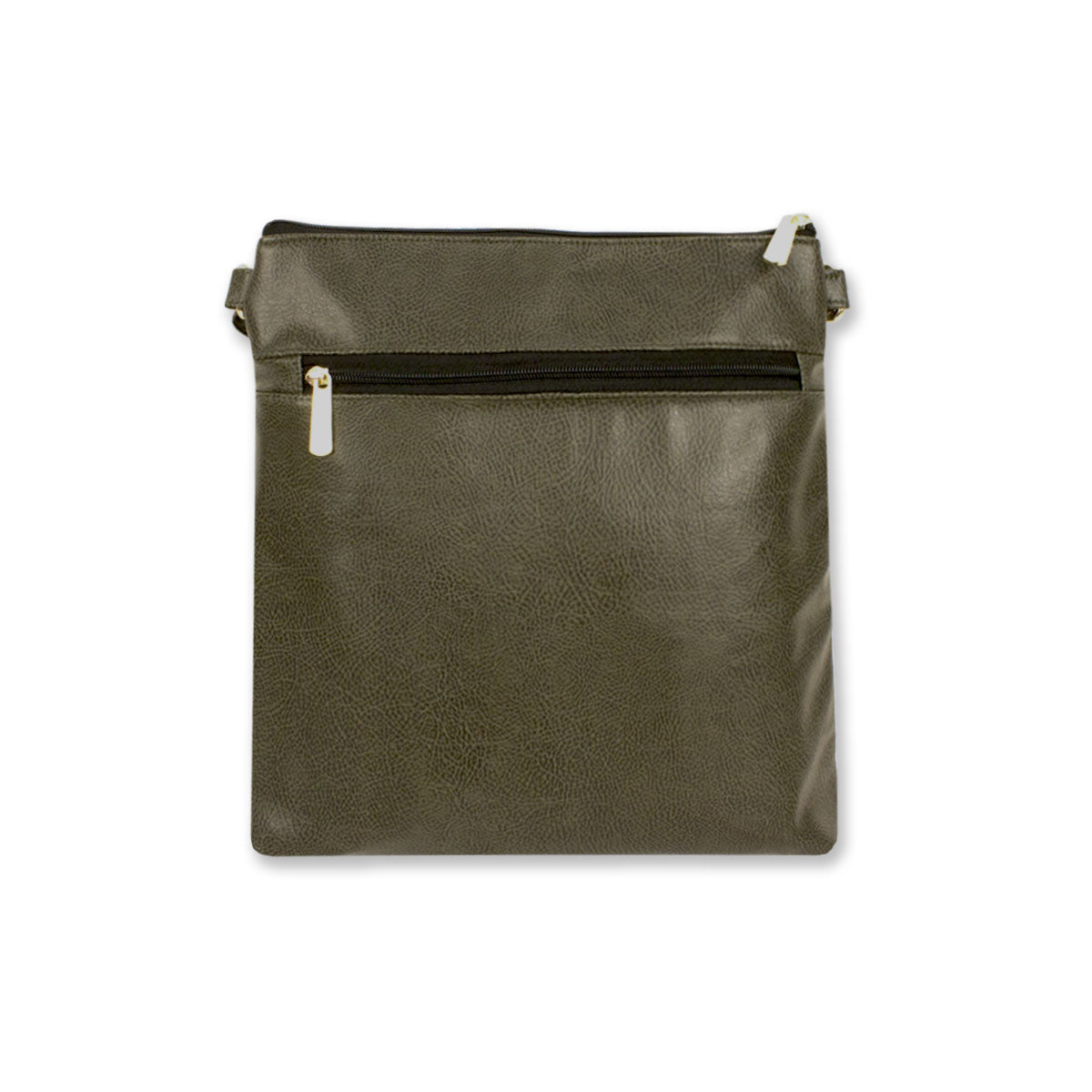 Green Zig-Zag Block Printed Messenger Bag