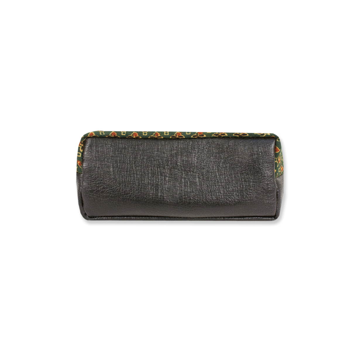 Green Floral Block Printed Pouch
