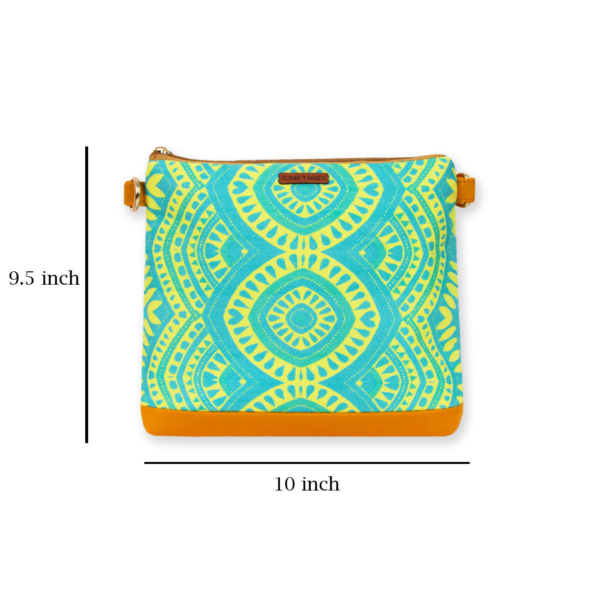 Green Mandala Sling Bag