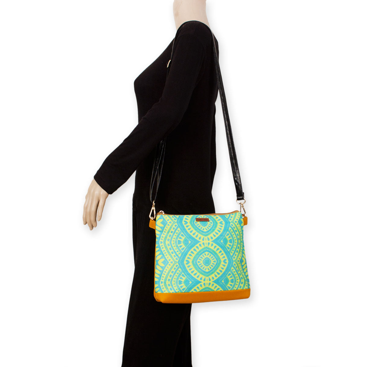 Green Mandala Sling Bag