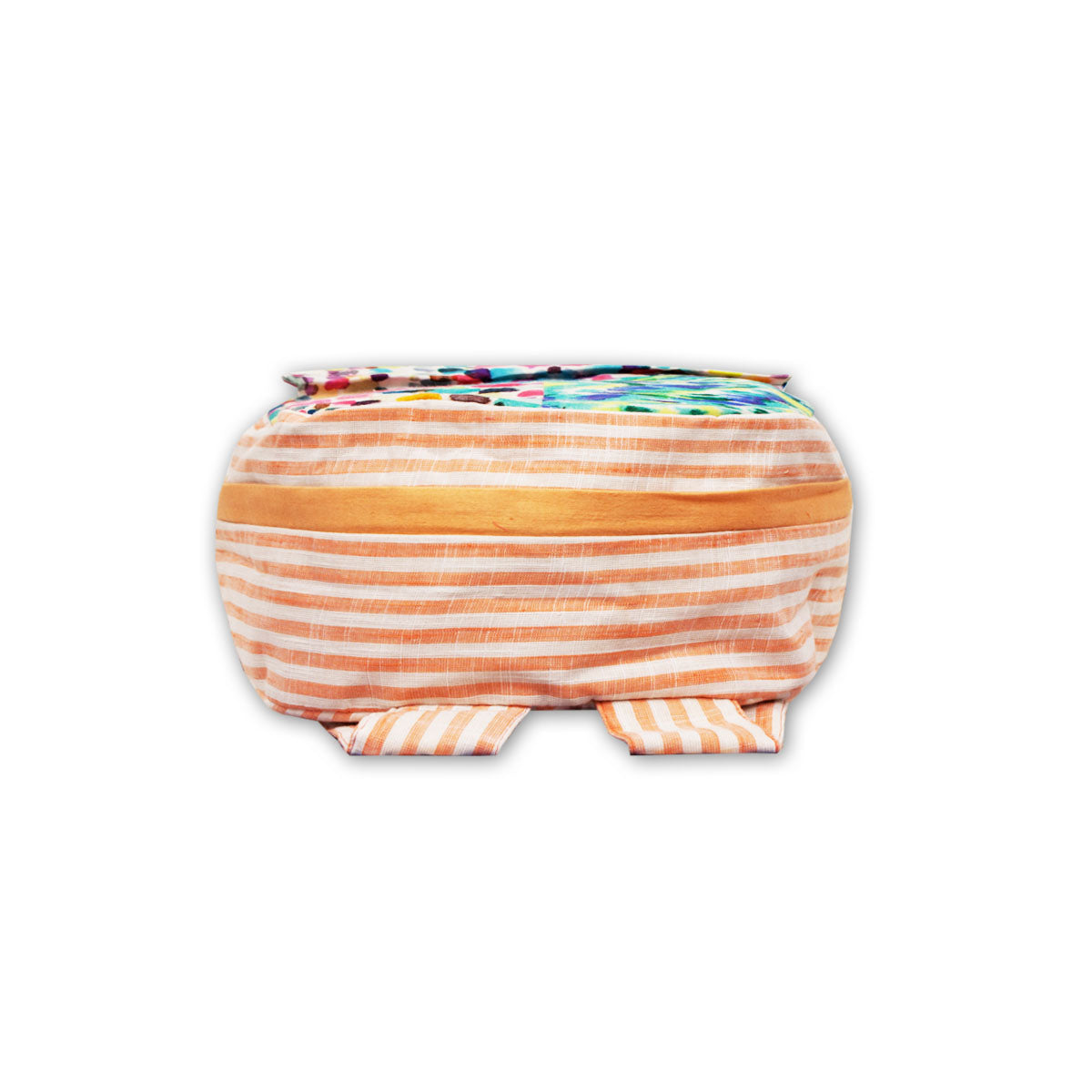 Printed Backpack- Peach Stripes