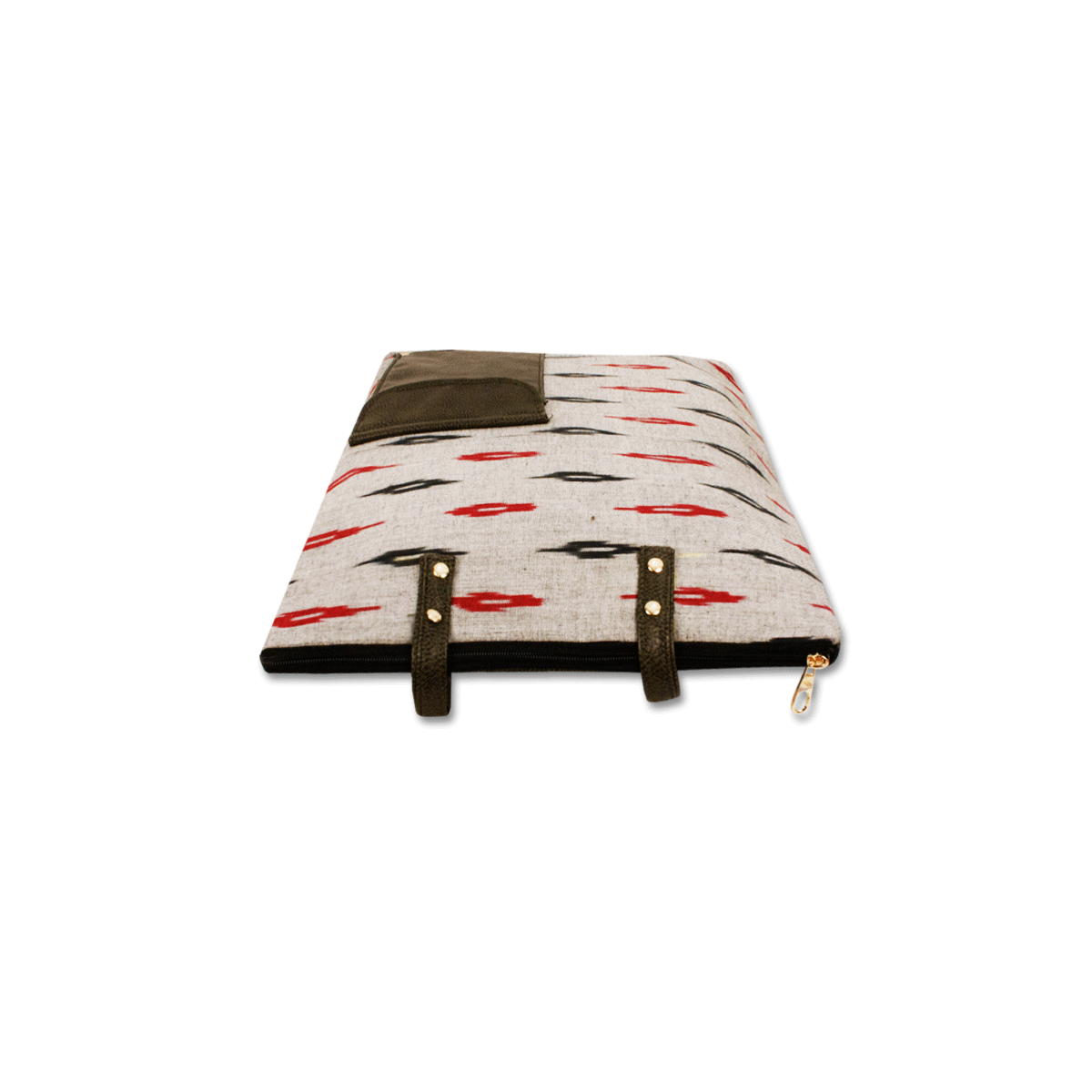 Graceful Grey Ikat Office Bag