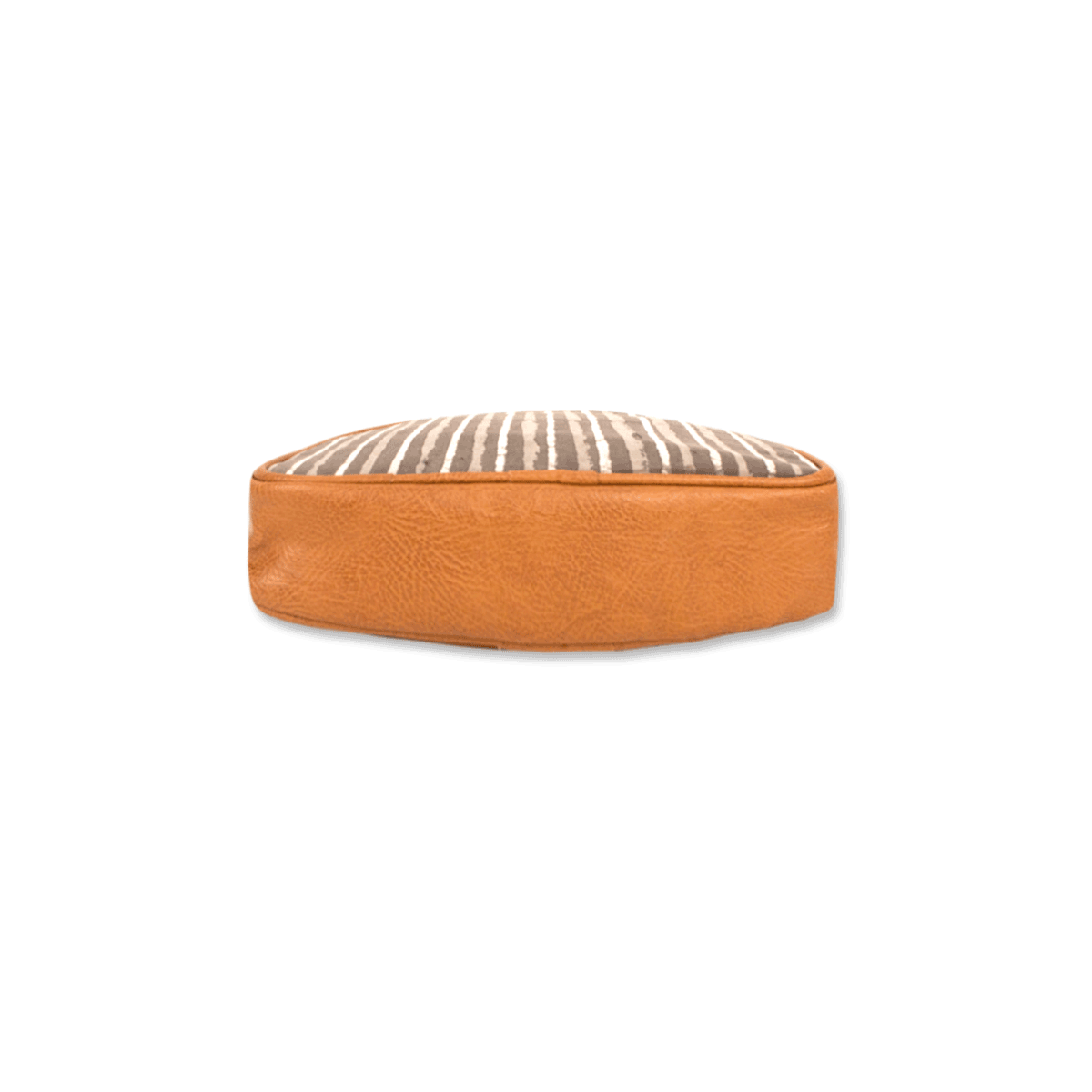 Grey Stripes Block printed Box Sling Bag