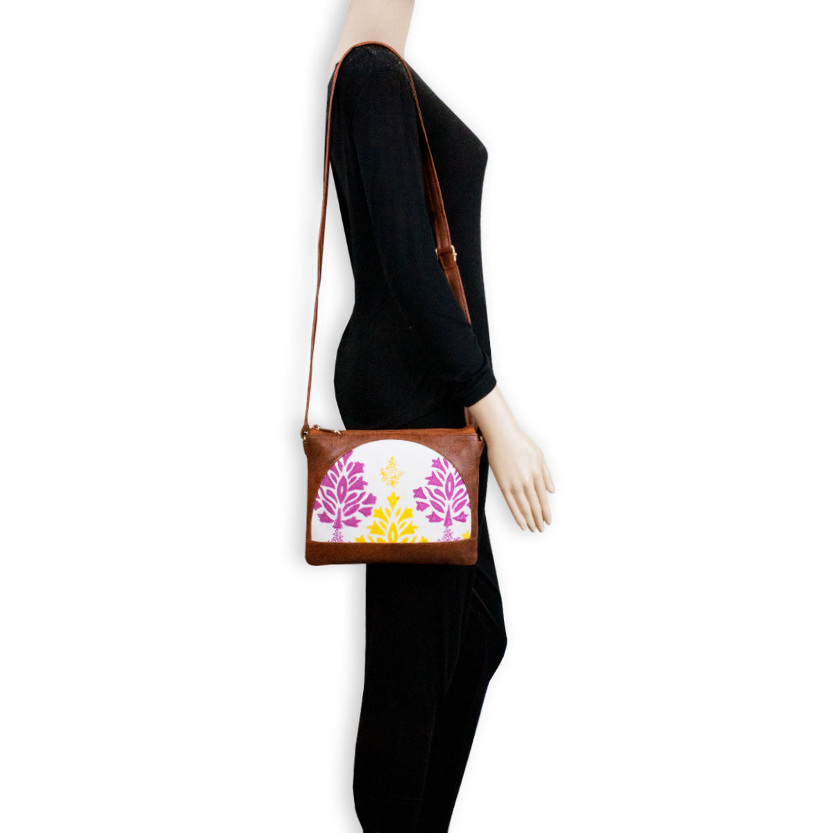 Gulabi Baagh Block Printed Sling Bag