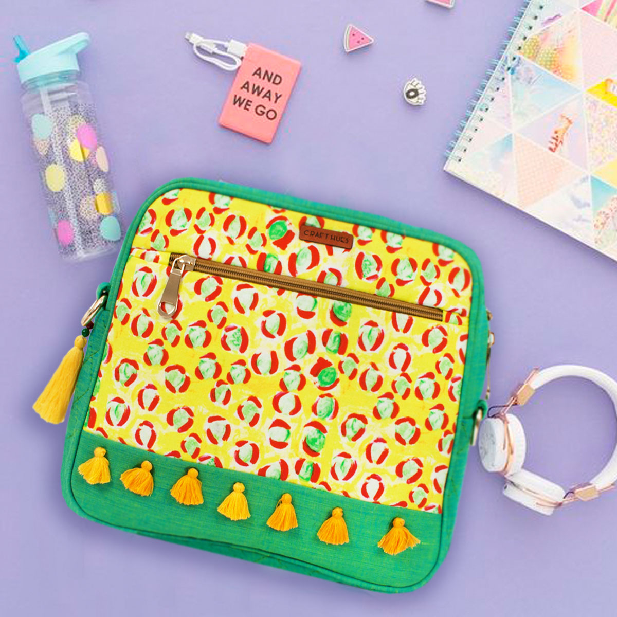 Green red Bubbles Backpack