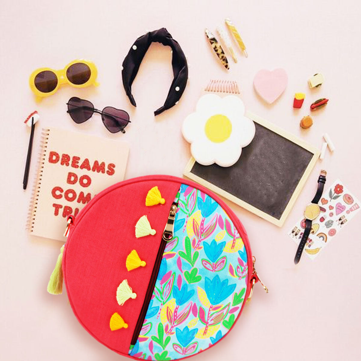 Round Red Garden Backpack