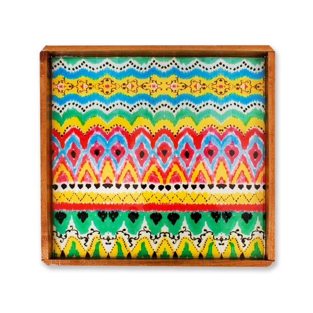 Ikkat Large Serving Tray