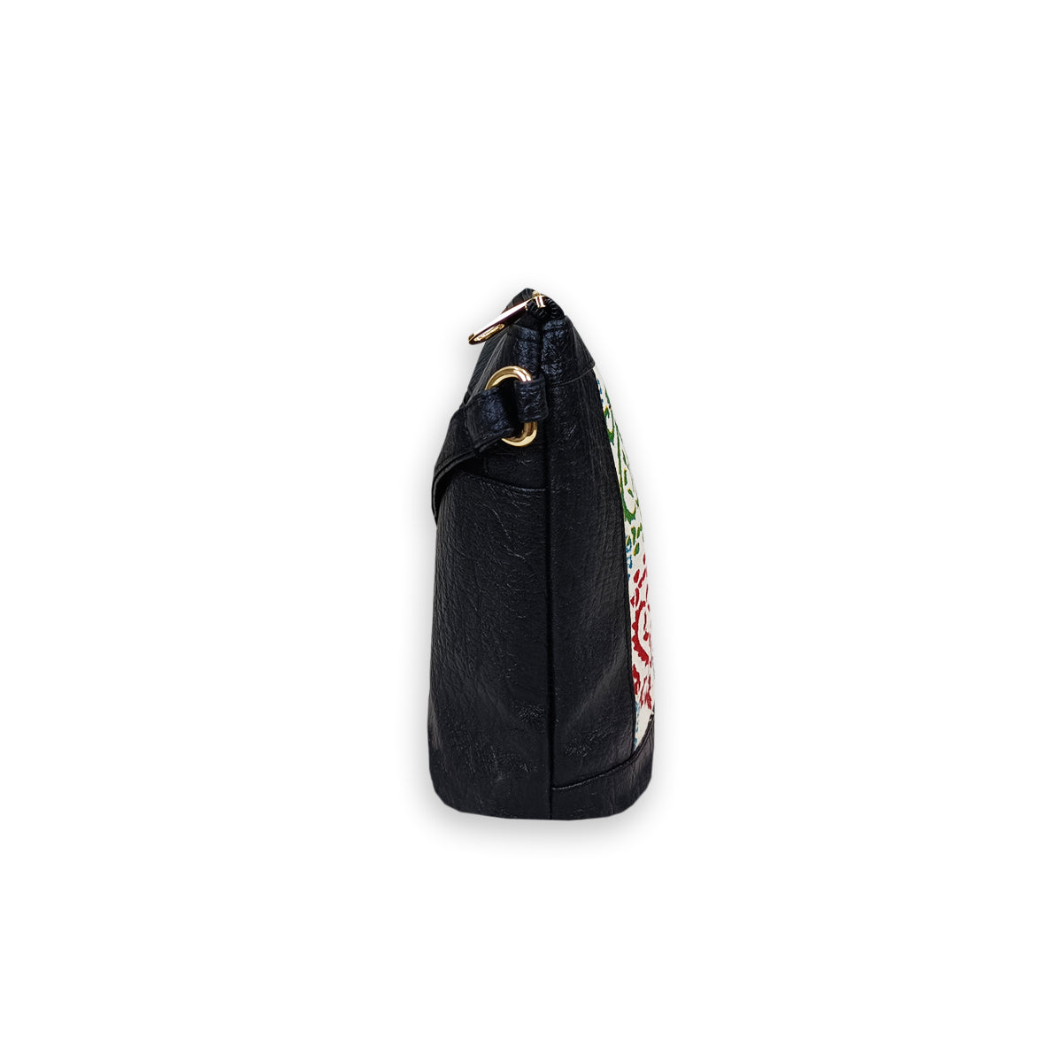 Indian Heart Block-Printed Bucket Sling Bag