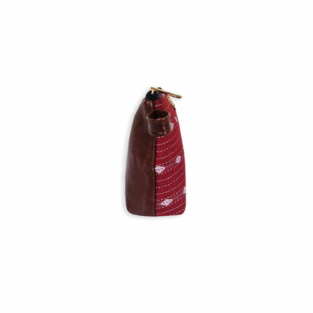 Magical Maroon Ikkat Pouch Bag