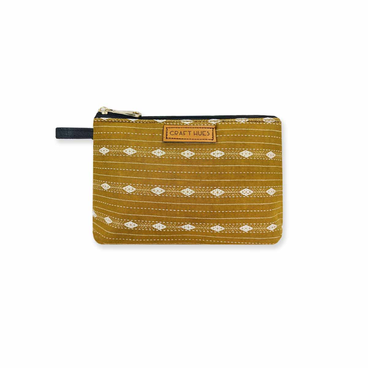 Marigold Ikkat Pouch Bag
