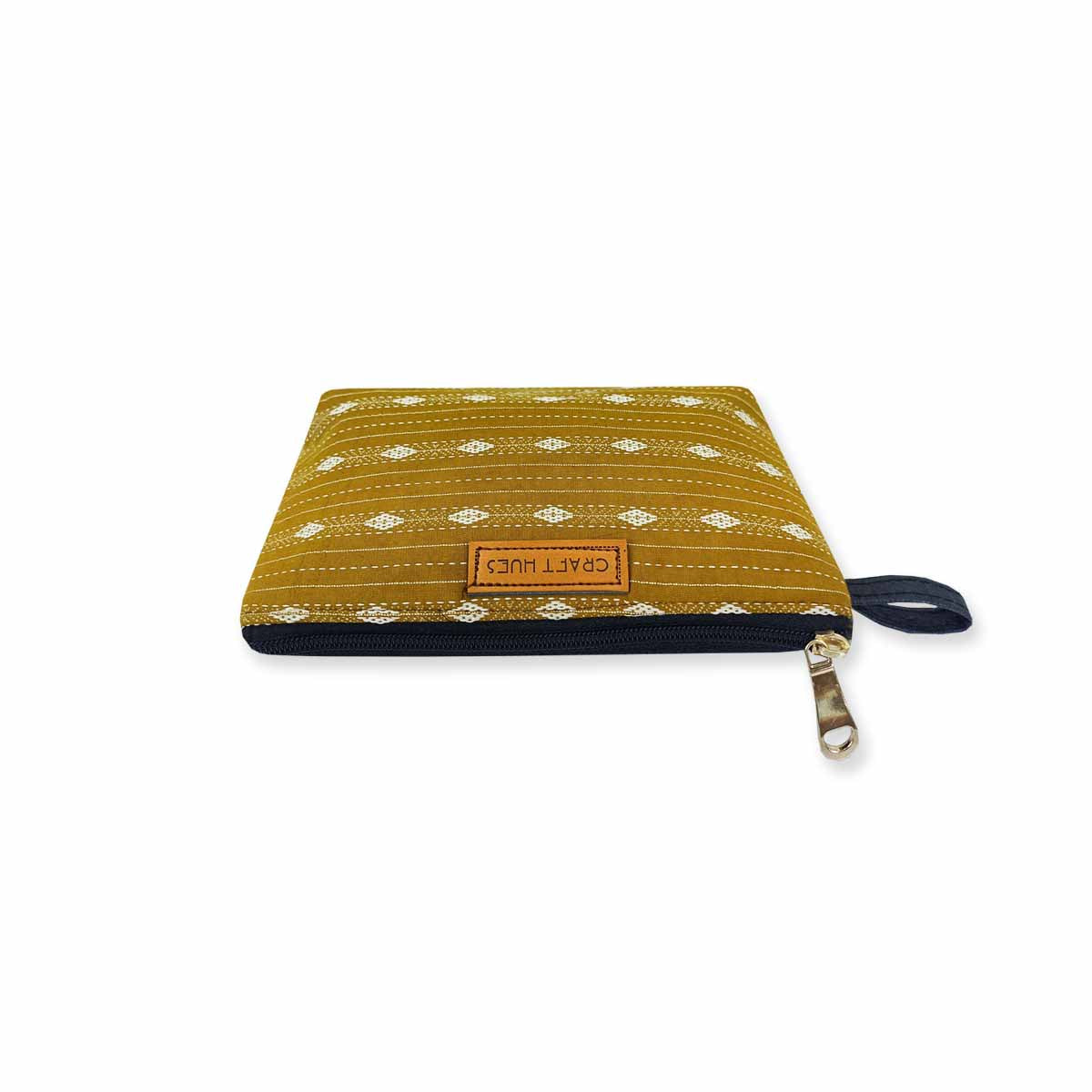 Marigold Ikkat Pouch Bag