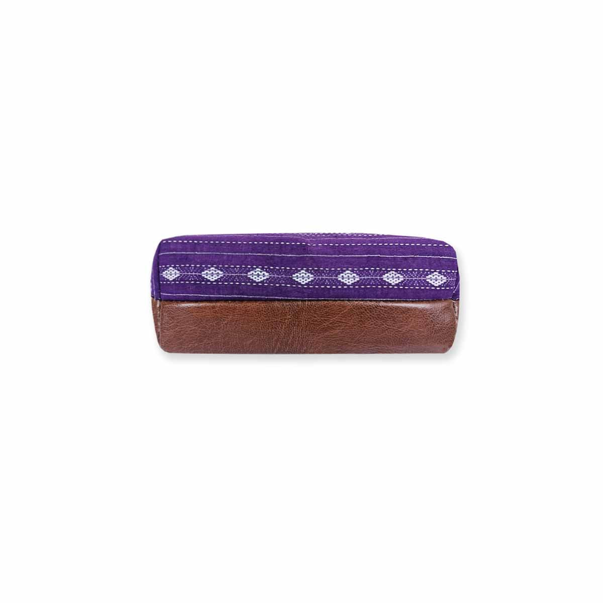 Midnight Mauve Ikkat Pouch Bag