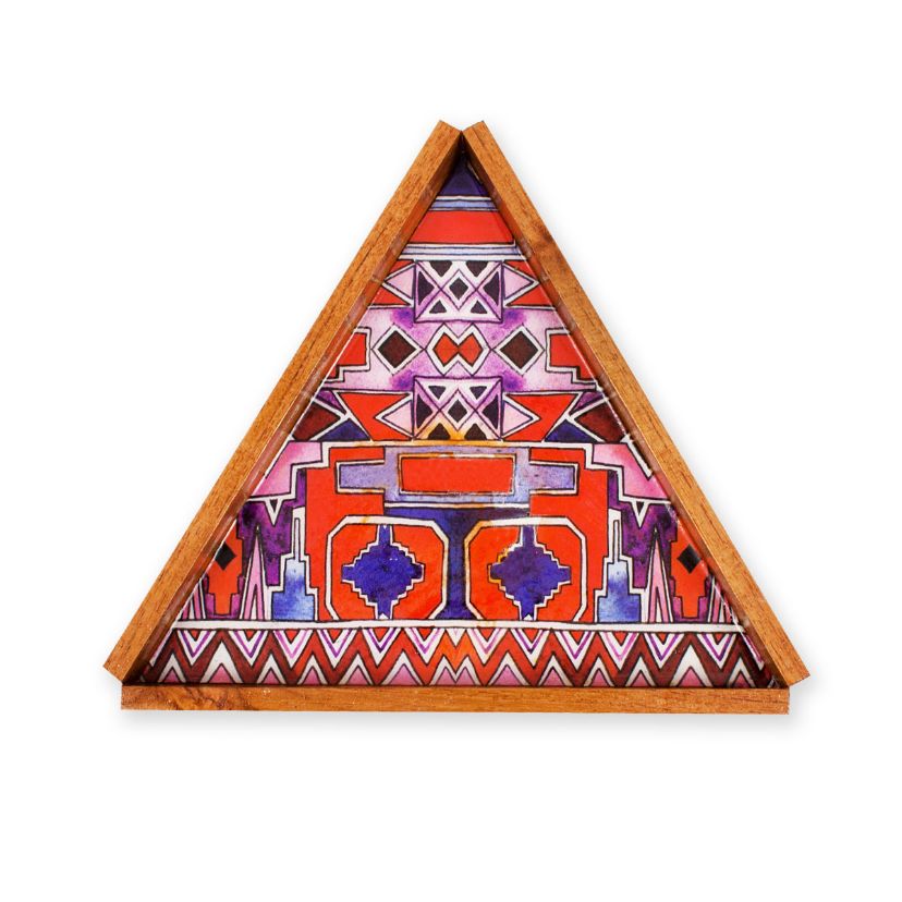 Aztec Triangle Serving Tray