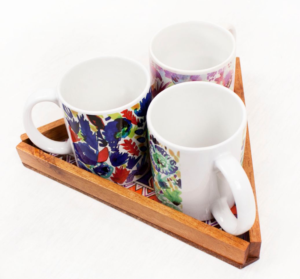 Aztec Triangle Serving Tray
