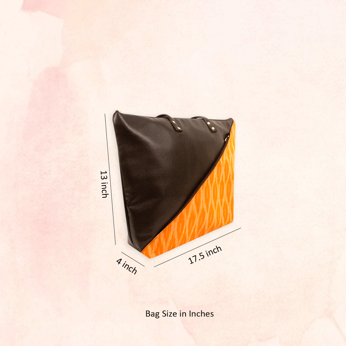 Summer Orange Ikat Office Bag