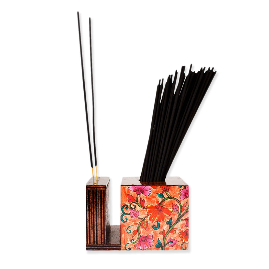 Pink Floral Agarbatti Stand and Storage Box