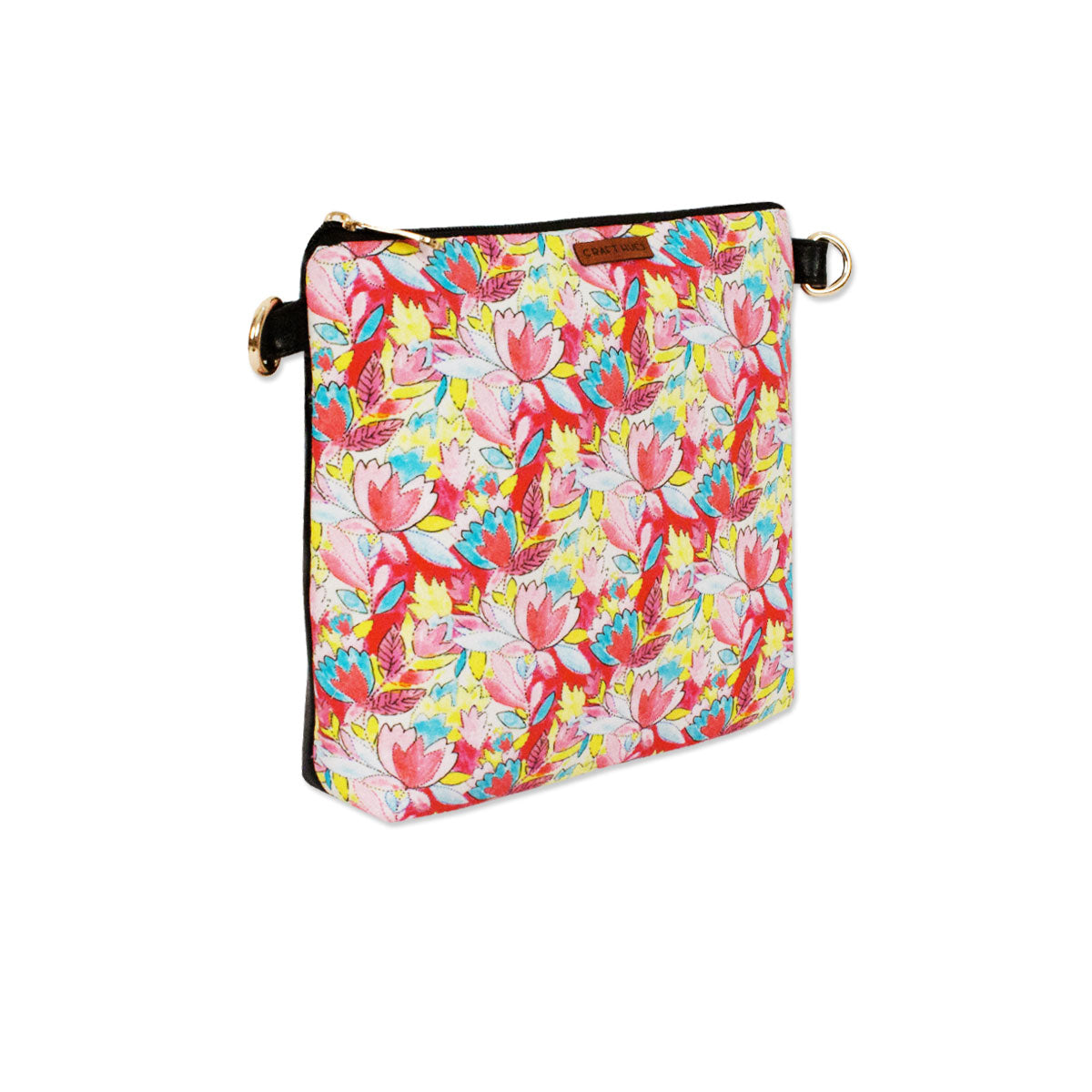 Pink Lotus Sling Bag