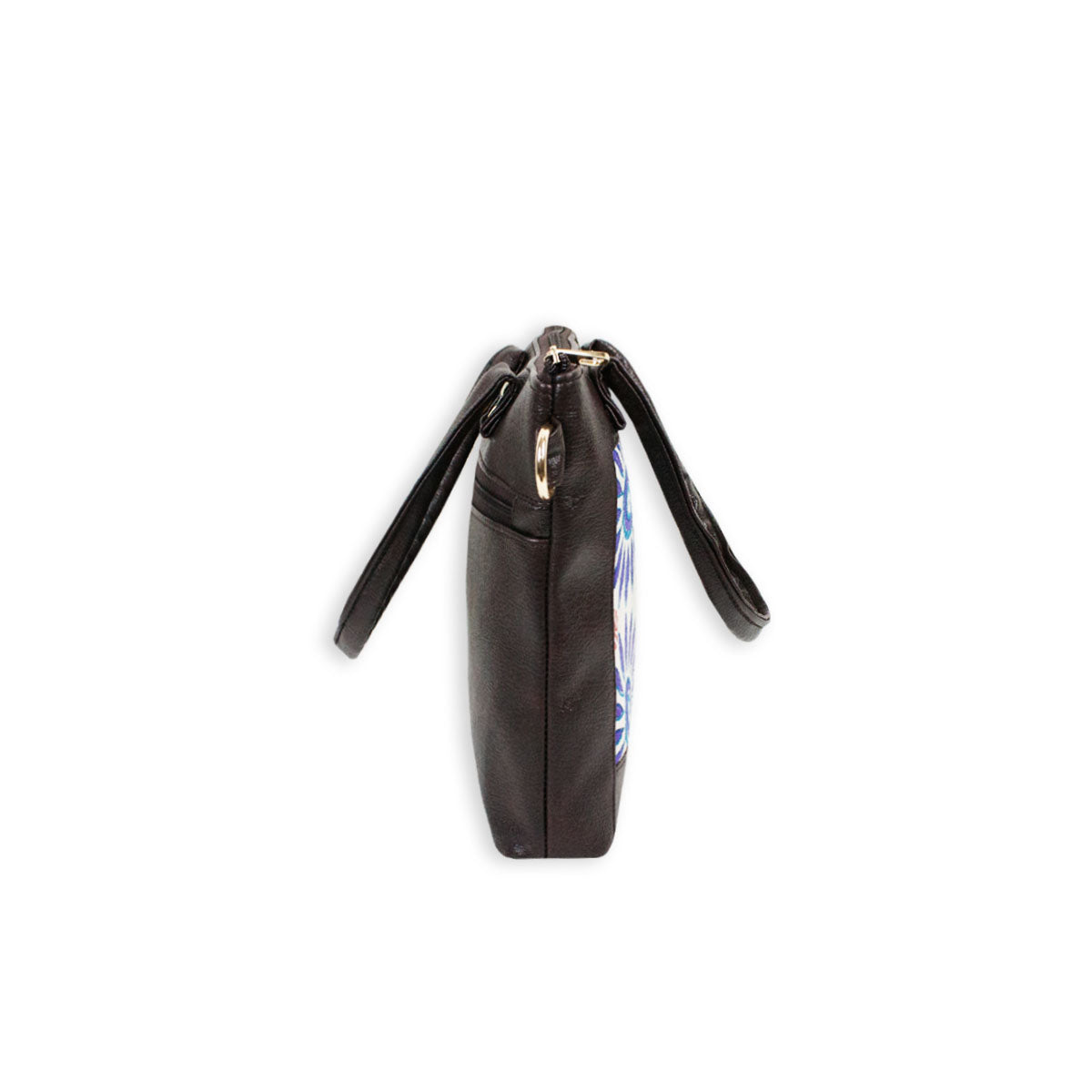 Block-Printed Bloom Handbag with Sling