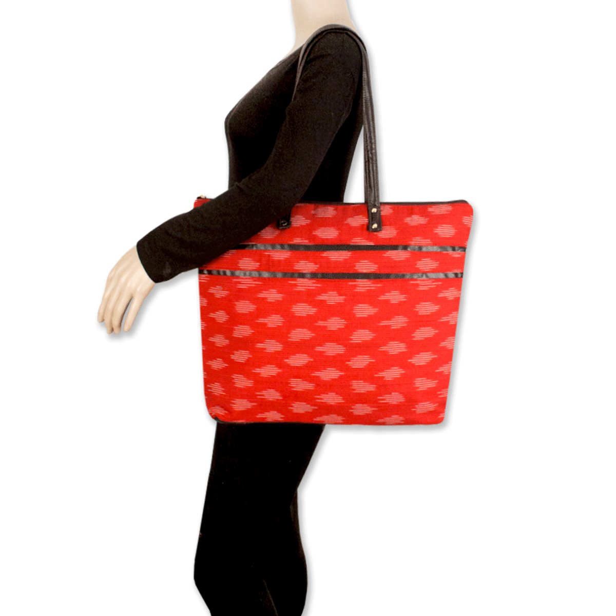 Royal Red Ikat Office Bag