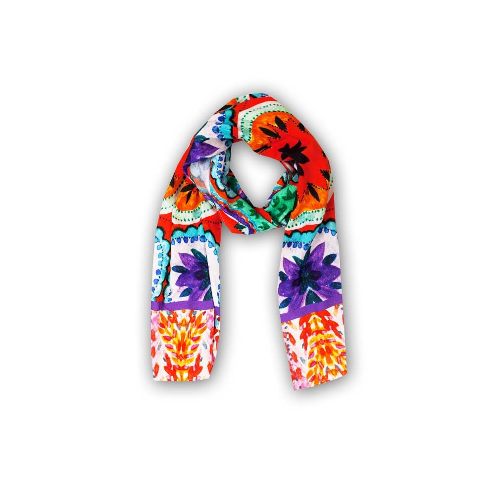 Purple Mandala Printed Stole