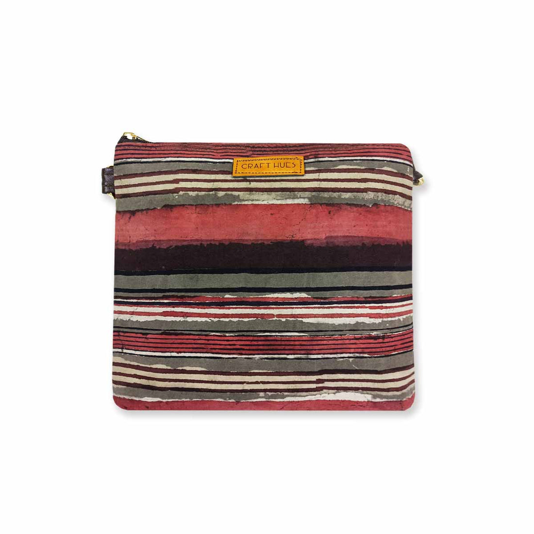 Block-Printed Rustic Road Sling Bag