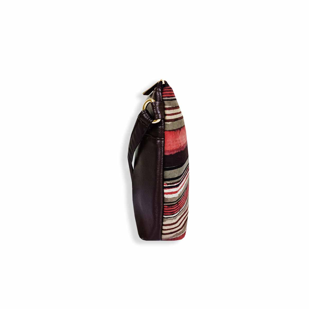 Block-Printed Rustic Road Sling Bag