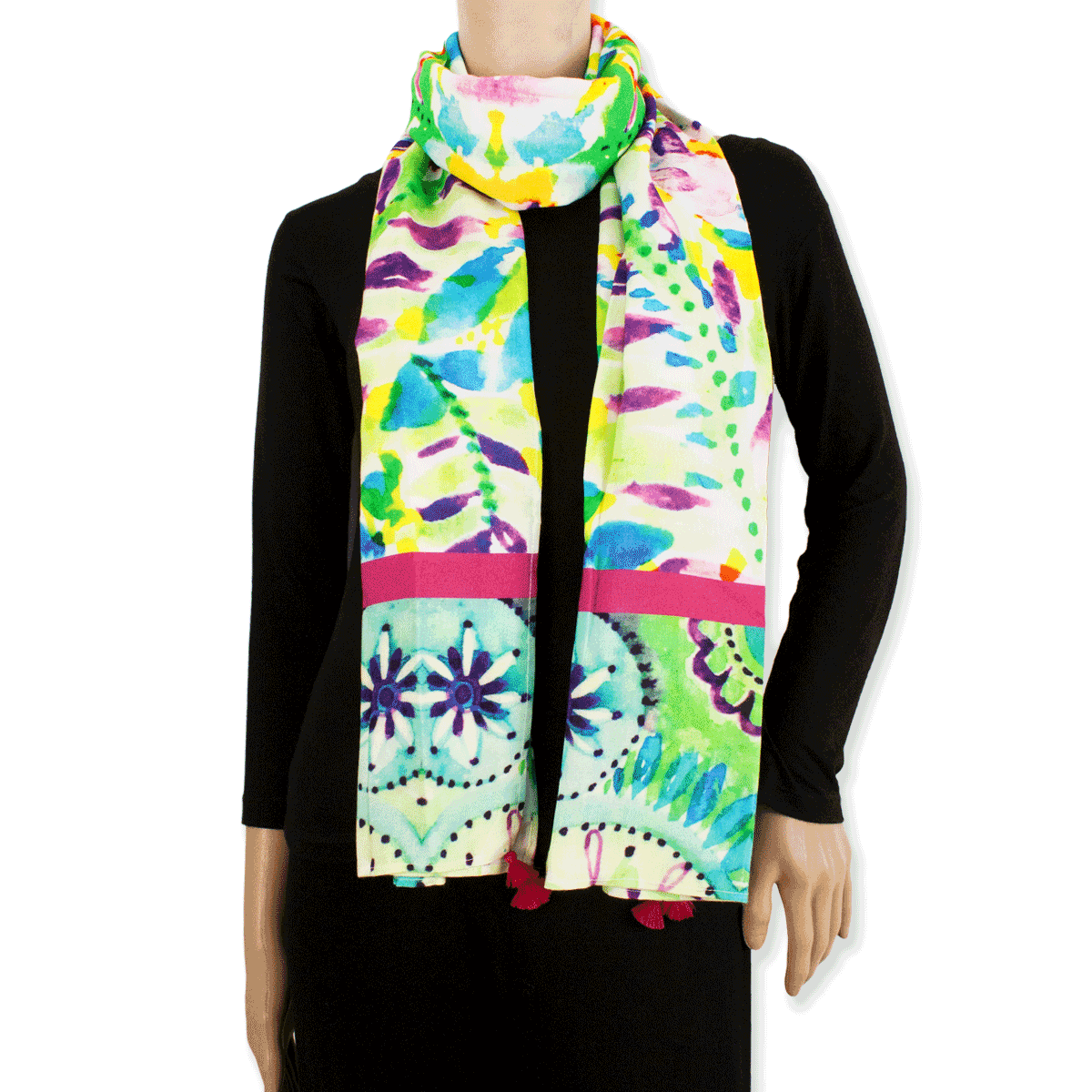 Summer Garden Printed Stole