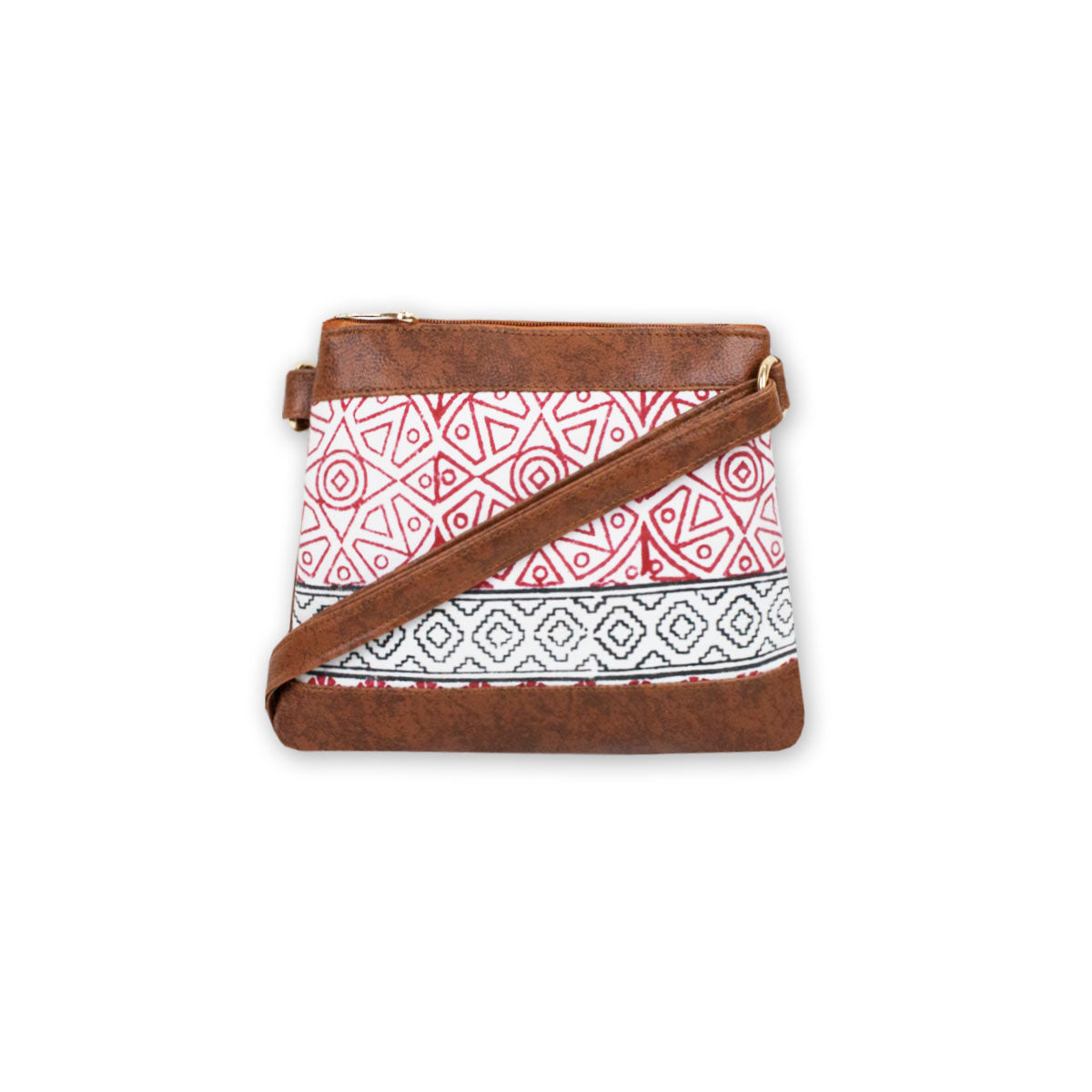 Chakra Block Printed Sling Bag