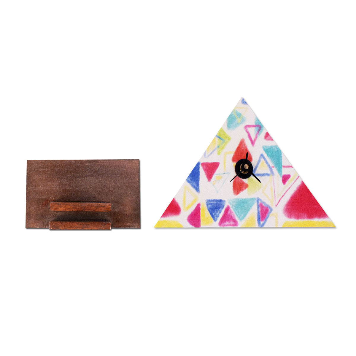 Triangles Table Clock