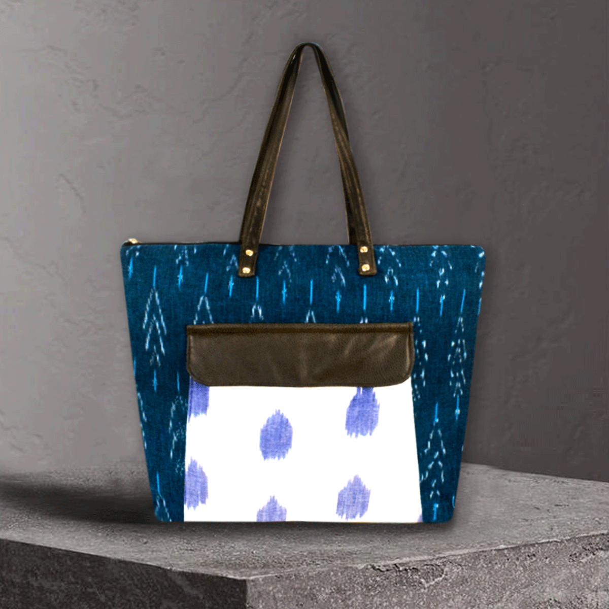 Timeless Teal Ikat Office Bag