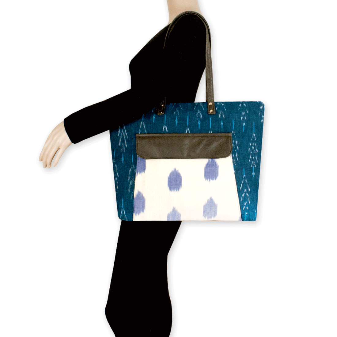 Timeless Teal Ikat Office Bag