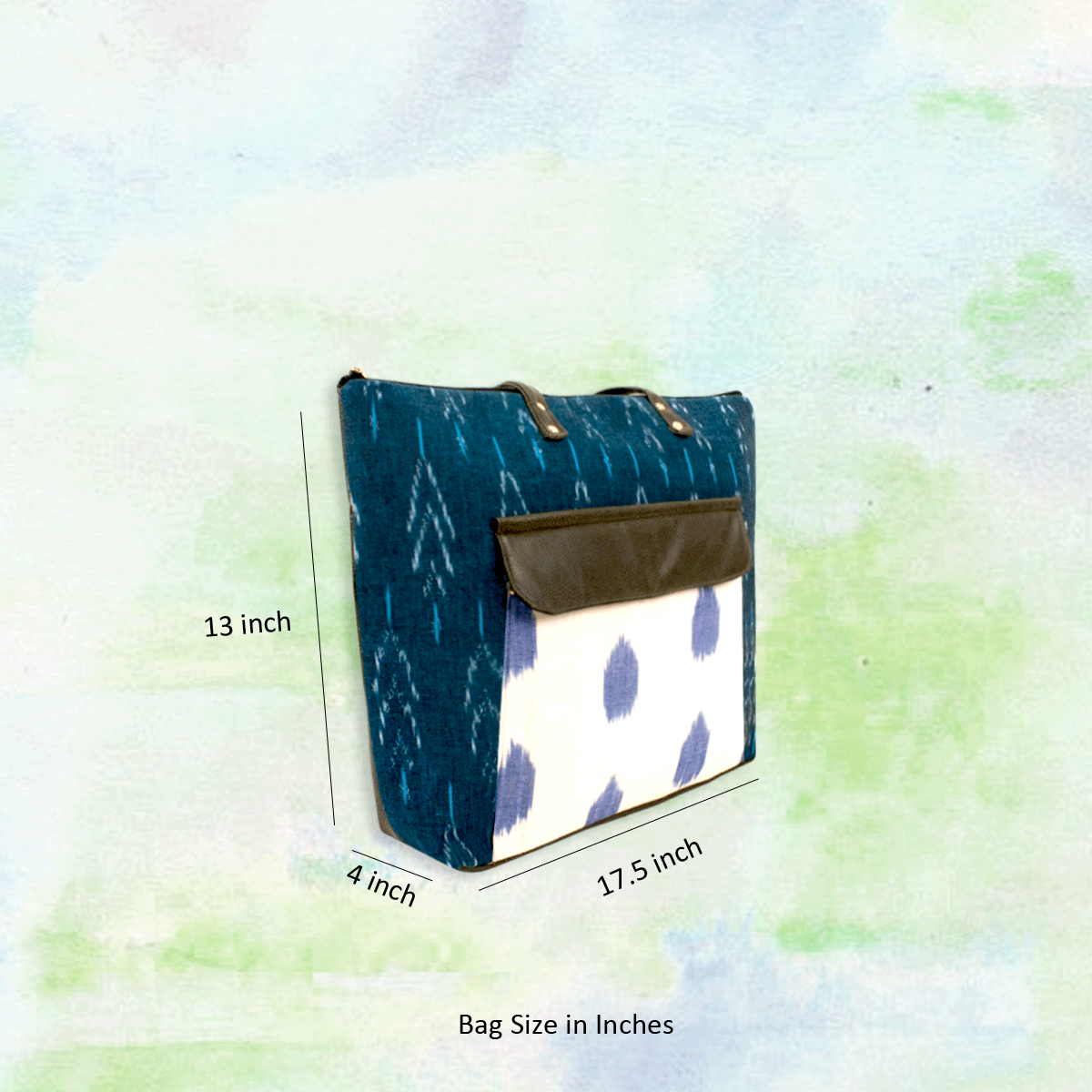 Timeless Teal Ikat Office Bag