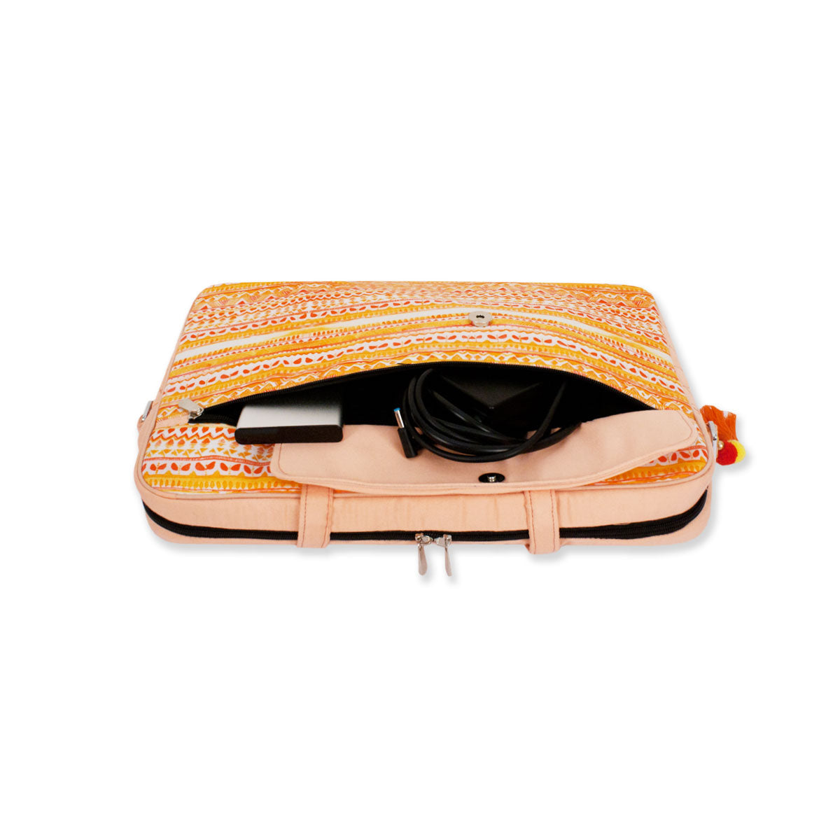 Yellow Aztec Laptop Bag