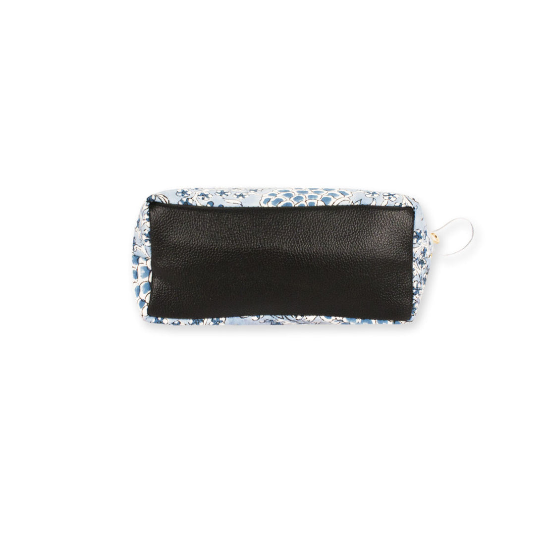 Yellow Blue floral Block Printed Pouch