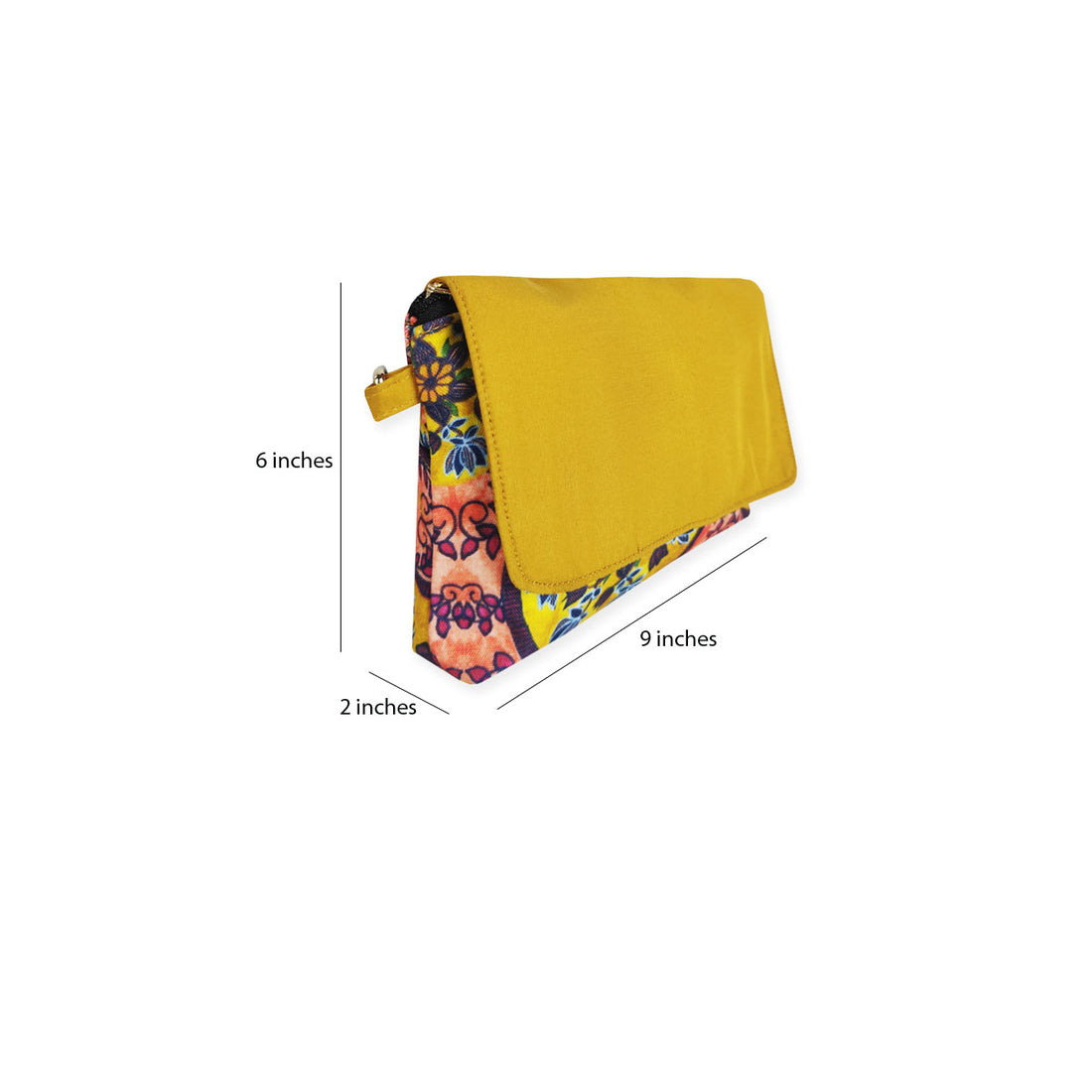 Big Flap Sling Bag- Kalamkari Peach Garden