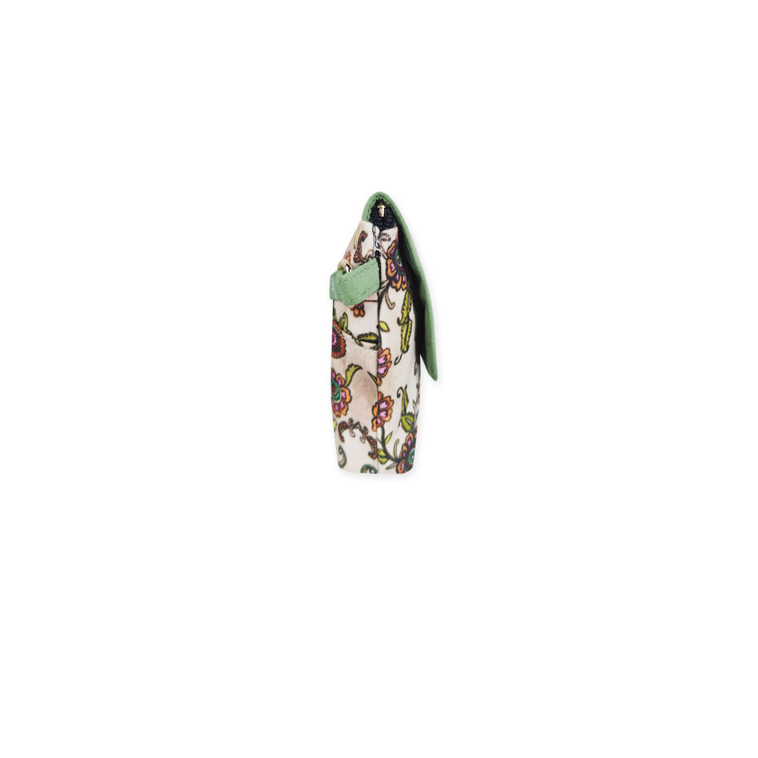 Big Flap Sling Bag- Mint green garden