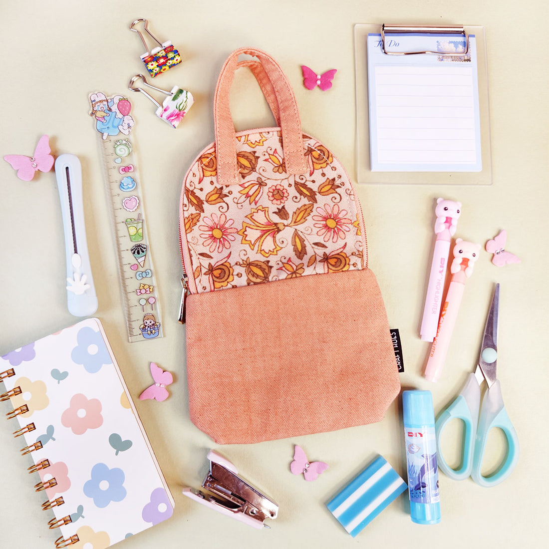 Peach Paradize Pencil Pouch Combo