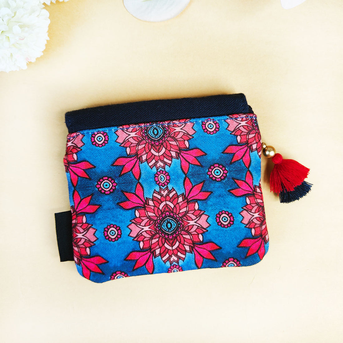 Mini Flap Wallet- Green & Blue