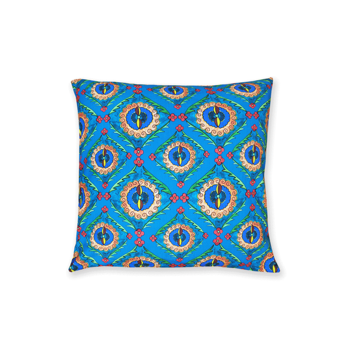 Navy/Teal Suzani Cushion Cover Combo of 4