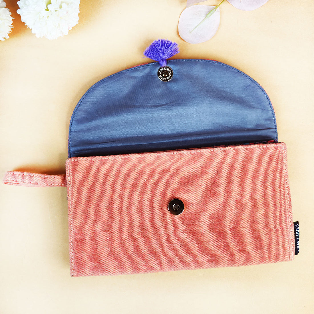 5 Pocket Long Wallet-Peach Garden
