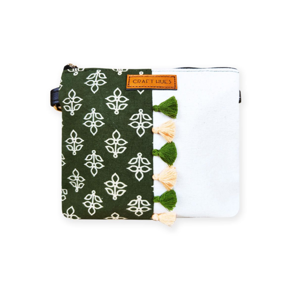 Green Leaves Tiles Sling/Pouch Bag Combo