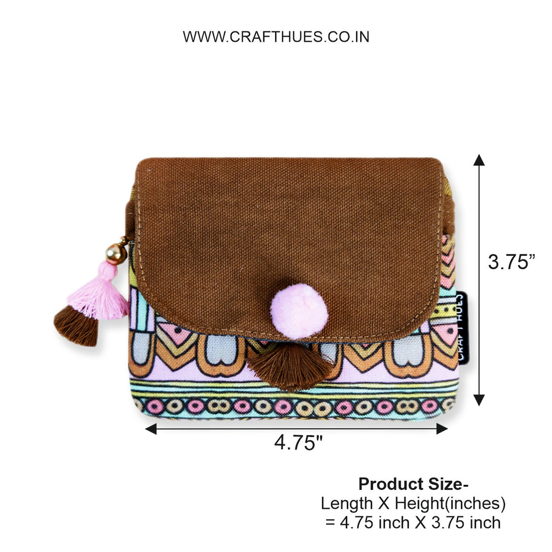 Aqua Abstract Godna Mini Wallet