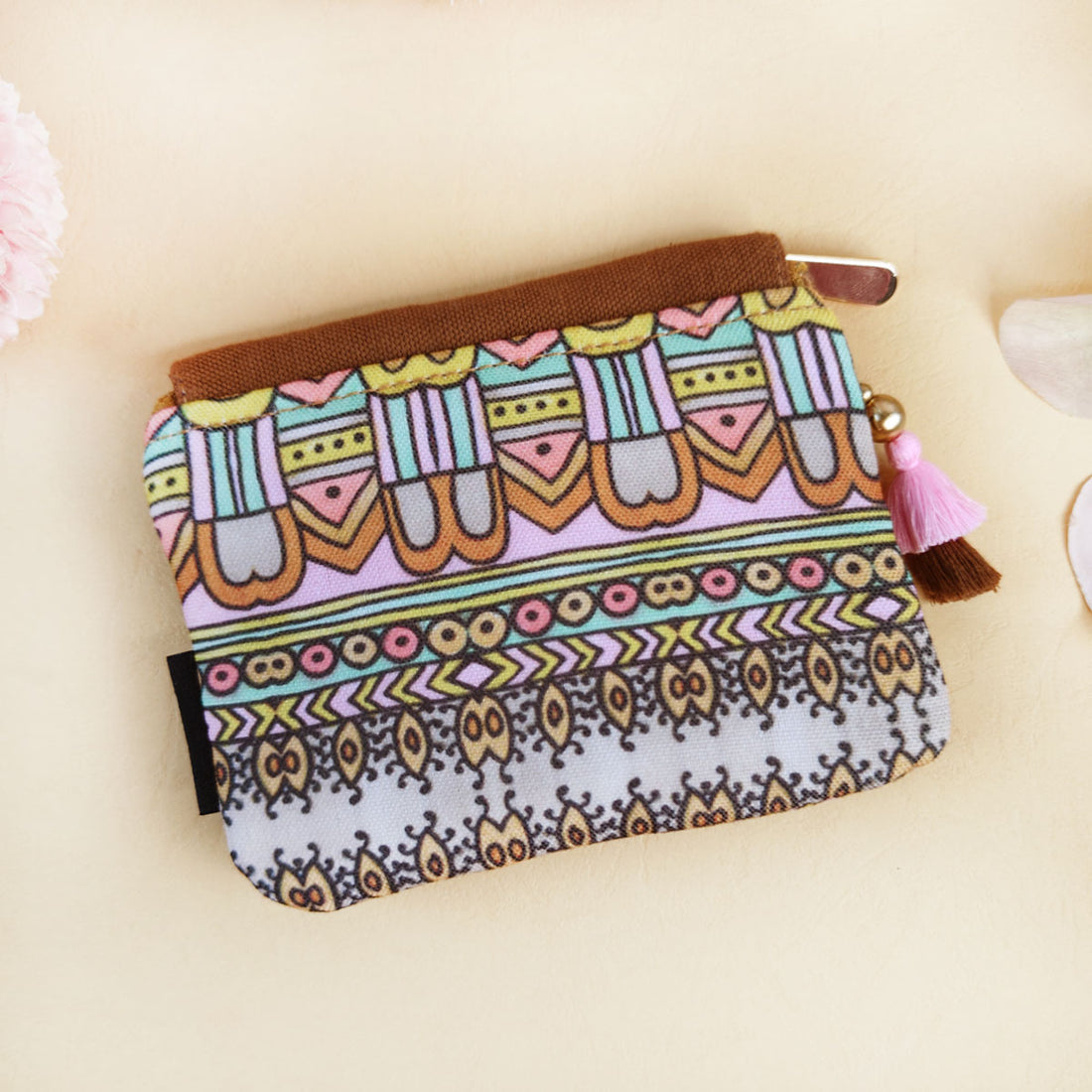 Aqua Abstract Godna Mini Wallet