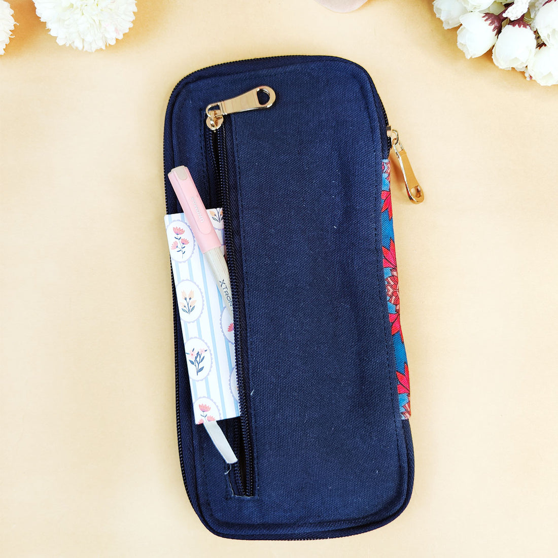 Bank Organizer- Maroon Blue Tile