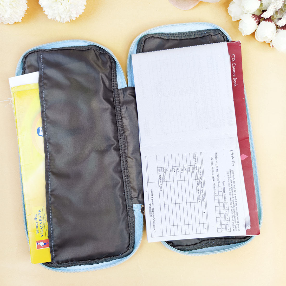 Bank Organizer- Teal Tile